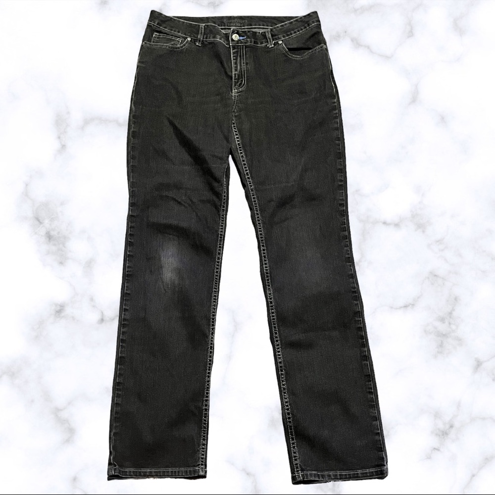 Simply Vera Vera Wang Black Jeans Straight leg Size 12